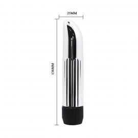 Вібратор Baile Mini Vibrator, срібний - 6