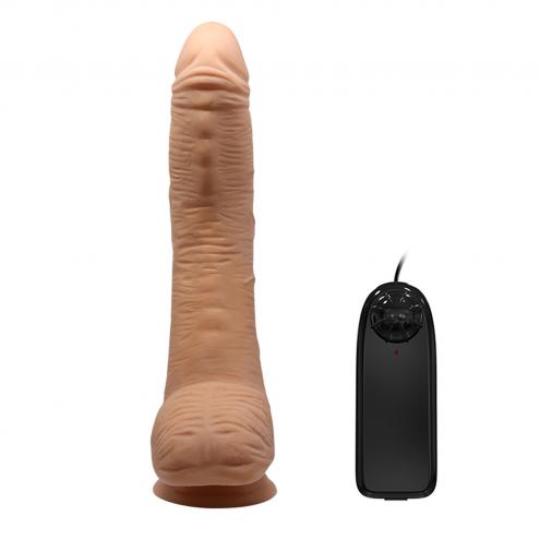 Фалоімітатор з мошонкою з вібро BEAUTIFUL ALEX DILDO