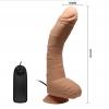 Фалоімітатор з мошонкою з вібро BEAUTIFUL ALEX DILDO