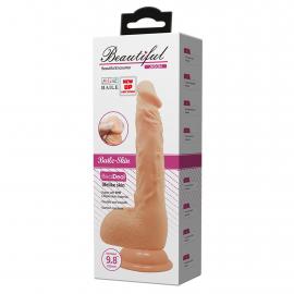 Фалоімітатор з мошонкою з вібро Baile Skin Bonny 9,8 - 2