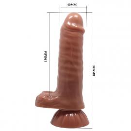Вибратор на присоске BAILE - Beautiful Maddox 7,3' , Vibration Suction base - 8
