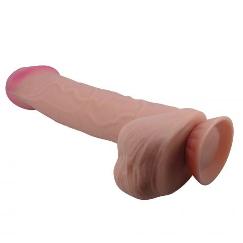 Фалоімітатор BAILE Sliding Skin 10,2 Flesh Suction base Bendable TPR