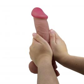 Фалоімітатор BAILE Sliding Skin 10,2 Suction base Bendable TPR - 8