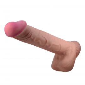 Фалоімітатор BAILE Sliding Skin 10,2 Suction base Bendable TPR - 6