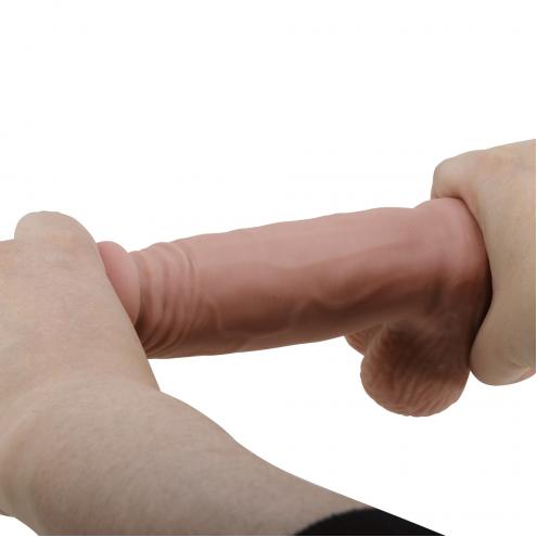 Фалоімітатор Sliding Skin Bendable 7.6, тілесний