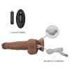 Вібратор на присосці PRETTY LOVE Jonathan 8,3 Light Brown, 3 vibration functions Thrusting Wireles