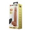 Вібратор на присосці PRETTY LOVE Jonathan 8,3 Light Brown, 3 vibration functions Thrusting Wireles