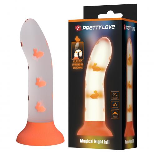 Фаллоимитатор PRETTY LOVE - Magical Nightfall, Luminous Suction base