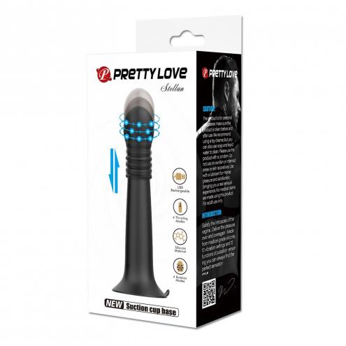 Вібратор на присосці Pretty Love Stellan Thrusting Rotating Wand Massager – 23 cm