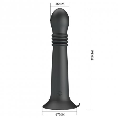 Вібратор на присосці Pretty Love Stellan Thrusting Rotating Wand Massager – 23 cm