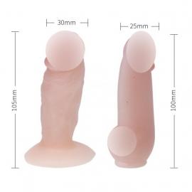 Жіночий страпон Ultra Passionate Double Harness Flesh реалістичний - 9