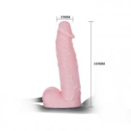 Страпон с подкачкой Strap-On with Pump Pink для женщин  - 4