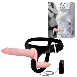 Страпон Ultra Passionate Harness Doble Heads Flesh Vibrating - 1