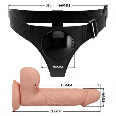 Страпон PRETTY LOVE HARNESS BRIEFS JERRY
