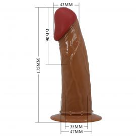 Страпон с вибро HARNESS BRIEFS Stark Universal Strap-On Harness 6,9 Dildo Flesh - 2