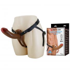 Реалістичний порожнистий страпон PRETTY LOVE - Harnes Briefs BRADDEN 6.7 10 functions - 1