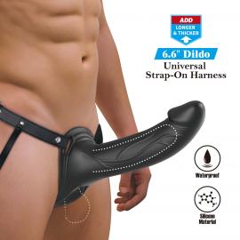 Порожнистий страпон PRETTY LOVE Landon Hollow Strap-On Harness Dildo - 4