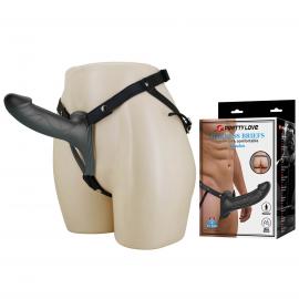 Порожнистий страпон PRETTY LOVE Landon Hollow Strap-On Harness Dildo - 1