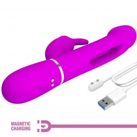 Вибратор PRETTY LOVE Kampas Rabbit 3 in 1,7 vibration functions 4 licking settings - 5