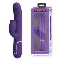 Вибратор PRETTY LOVE Gigi dark purple, 7 thumping functions 7 licking modes