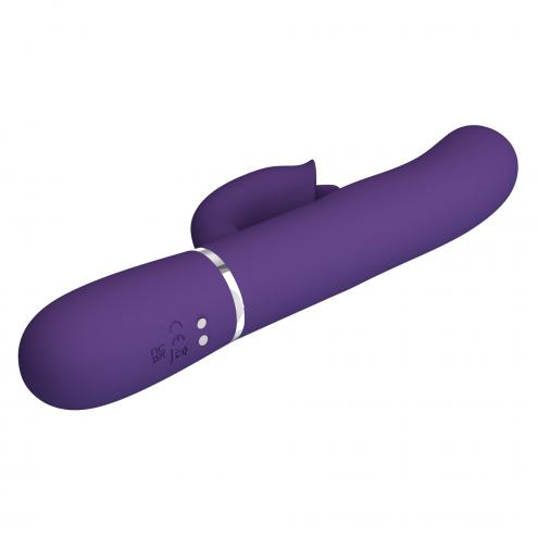 Вибратор PRETTY LOVE Gigi dark purple, 7 thumping functions 7 licking modes