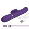 Вибратор PRETTY LOVE Gigi dark purple, 7 thumping functions 7 licking modes