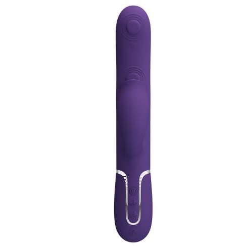 Вибратор PRETTY LOVE Gigi dark purple, 7 thumping functions 7 licking modes