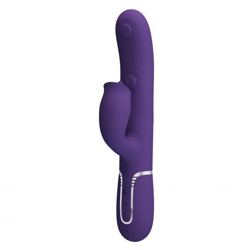 Вибратор PRETTY LOVE Gigi dark purple, 7 thumping functions 7 licking modes