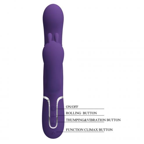 Вібратор PRETTY LOVE Cammy Dark Purple, Twinkled Tenderness