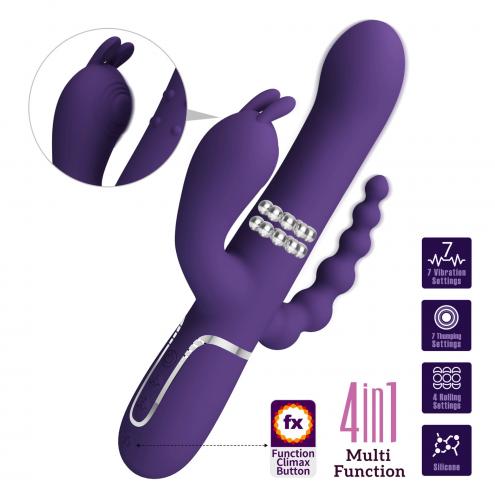 Вібратор PRETTY LOVE Cammy Dark Purple, Twinkled Tenderness