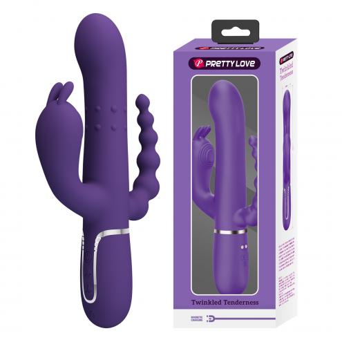 Вібратор PRETTY LOVE Cammy Dark Purple, Twinkled Tenderness