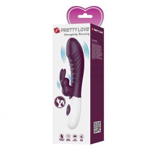 Вібратор кролик Pretty Love Naughty Bunny, Purple