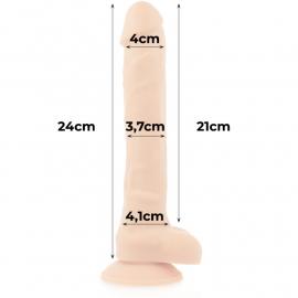 Фалоімітатор на присосці 21 х 4 см COCK MILLER (Іспанія) - 4