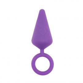 Анальна пробка Candy Plug M-Purple - 5