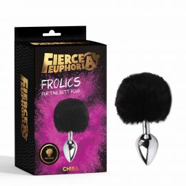 Анальна металева пробка Frolics Fur Tail Butt Plug - 3
