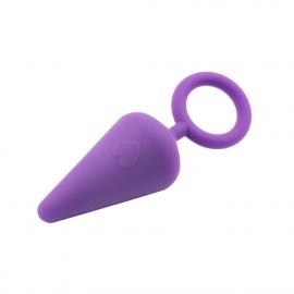 Анальна пробка Candy Plug M-Purple - 3