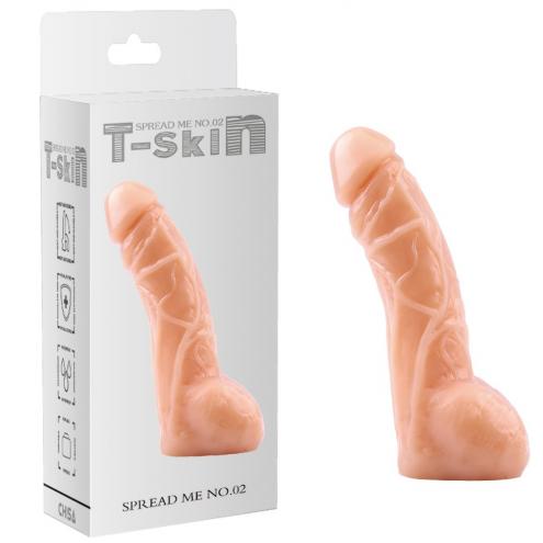 Фаллоимитатор T-skin Spread Me No. 02, телесный
