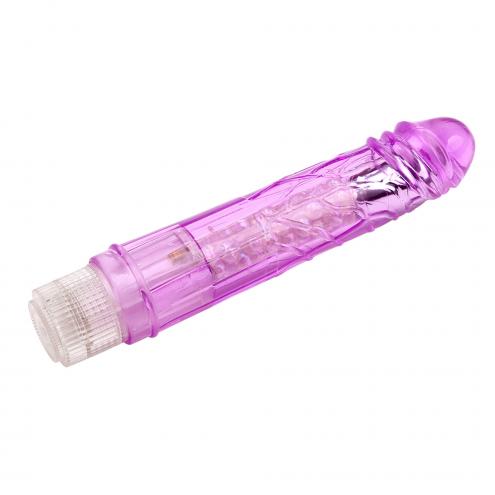 Вибромассажер гелевый Glitters Boy - Purple