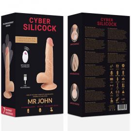 Фалоімітатор з рухливою голівкою та фрикціями, Mr John  16,5 х 4,3 см  CYBER SILICOCK (Іспанія) - 7