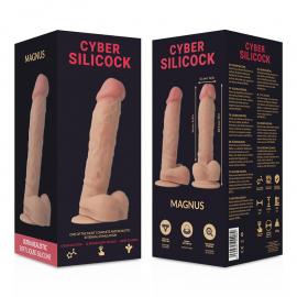 Фалоімітатор на присосці Magnus, 16 см х 4,1 см CYBER SILICOCK (Іспанія) - 5