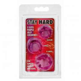 Scala Selection Stay Hard - Три ерекційні кільця (бузкові) - 2