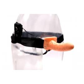Порожнистий фаллопротез Vibrating Hollow Strap On створений для задоволення - 5