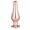 Анальная пробка Dream Toys GLEAMING LOVE ROSE GOLD PLEASURE PLUG L