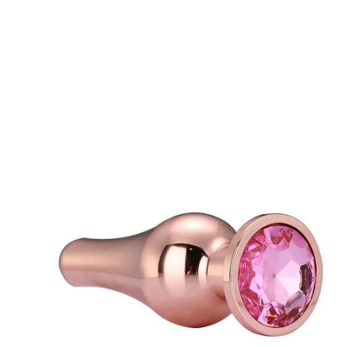 Анальная пробка Dream Toys GLEAMING LOVE ROSE GOLD PLEASURE PLUG L