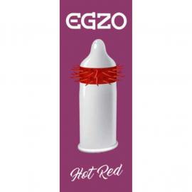 Презервативы EGZO Hot Red с ласкающими шипами, 1 шт - 2