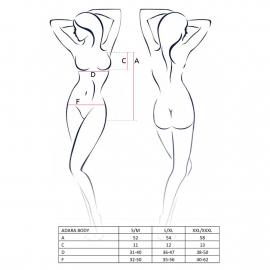 Боди монокини ADARA BODY black S/M - Passion - 2