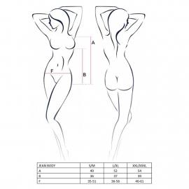 Боді монокіні під латекс JEAN BODY black XXL/XXXL - Passion - 2