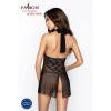 Прозора сорочка приталена TARANEE CHEMISE black S/M - Passion