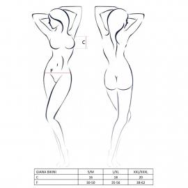 Комплект білизни GIANA BIKINI black S/M - Passion - 3