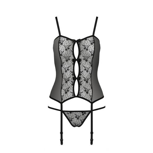 Корсет с пажами GRACIA CORSET black L/XL Passion